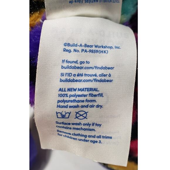 Built A Bear Workshop Rainbow Stuffed Animal Giraffe Plush - Picture 8 of 9